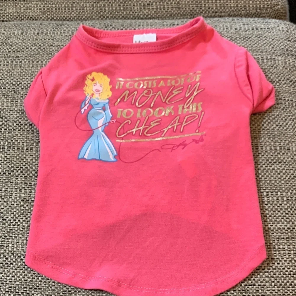 Dolly Parton dog shirt Dollywood size small. NEW WITHOUT TAGS
